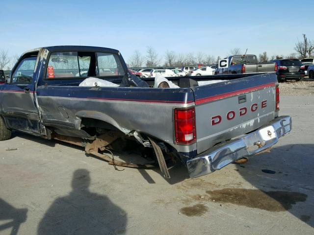 1B7GL26XXNS545236 - 1992 DODGE DAKOTA BLUE photo 10