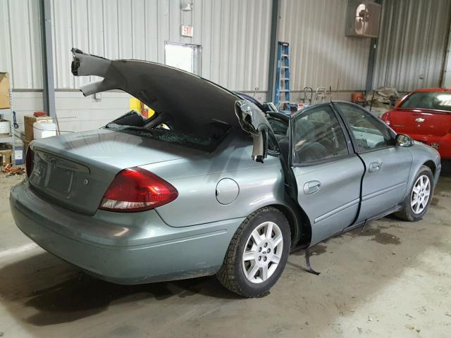 1FAFP53U85A242219 - 2005 FORD TAURUS SE GREEN photo 4