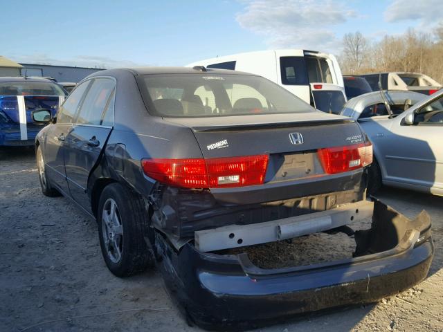 JHMCN36465C018016 - 2005 HONDA ACCORD HYB GRAY photo 3