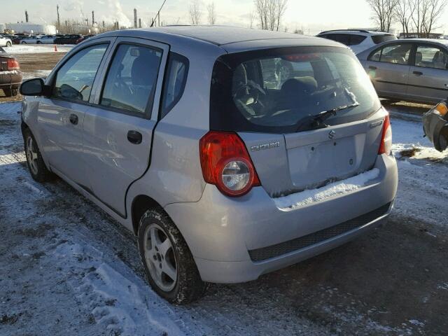 KL5TJ6DE5AB103204 - 2010 SUZUKI SWIFT SILVER photo 3