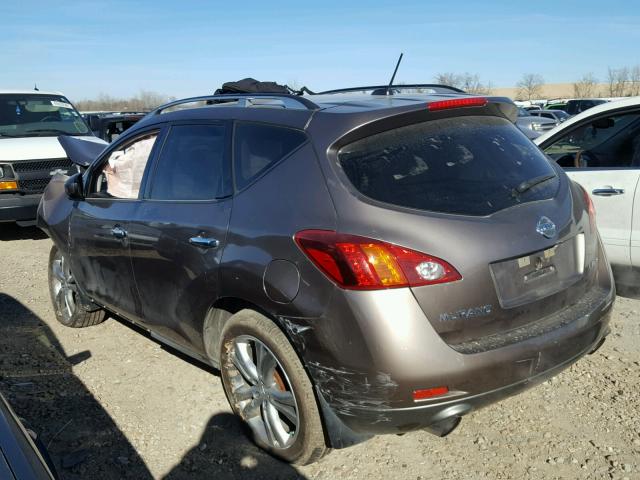 JN8AZ18W99W156075 - 2009 NISSAN MURANO S BROWN photo 3