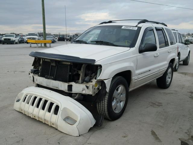 1J4GX58S31C628898 - 2001 JEEP GRAND CHER WHITE photo 2