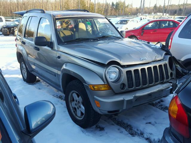 1J4GL48K97W708137 - 2007 JEEP LIBERTY SP GOLD photo 1