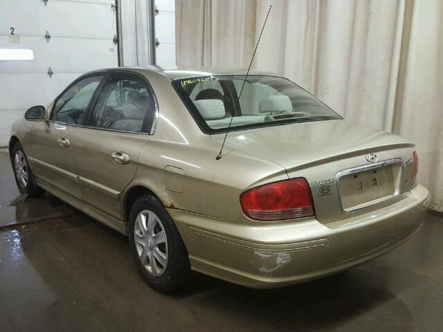 KMHWF25S33A813292 - 2003 HYUNDAI SONATA GL GOLD photo 3