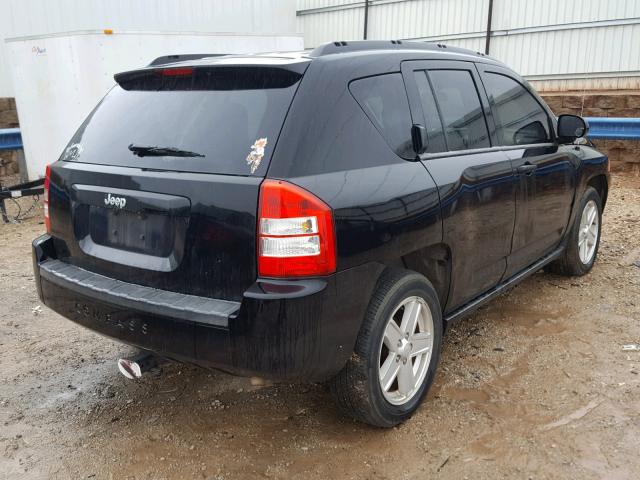 1J8FT47W77D370893 - 2007 JEEP COMPASS BLACK photo 4