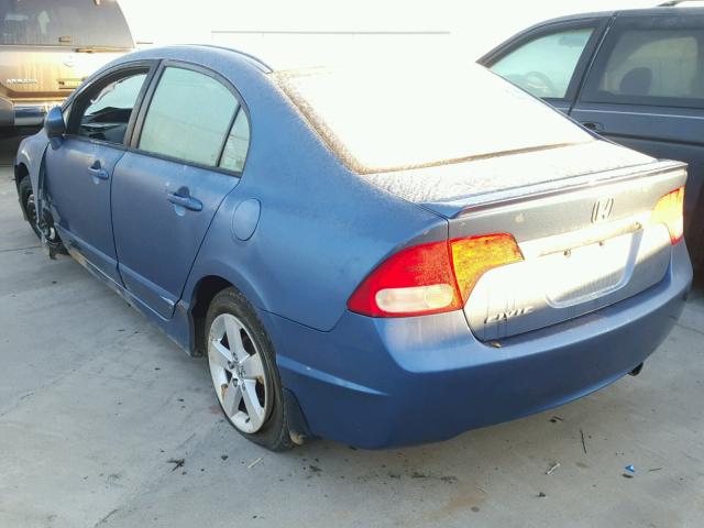 2HGFA16649H325818 - 2009 HONDA CIVIC BLUE photo 3