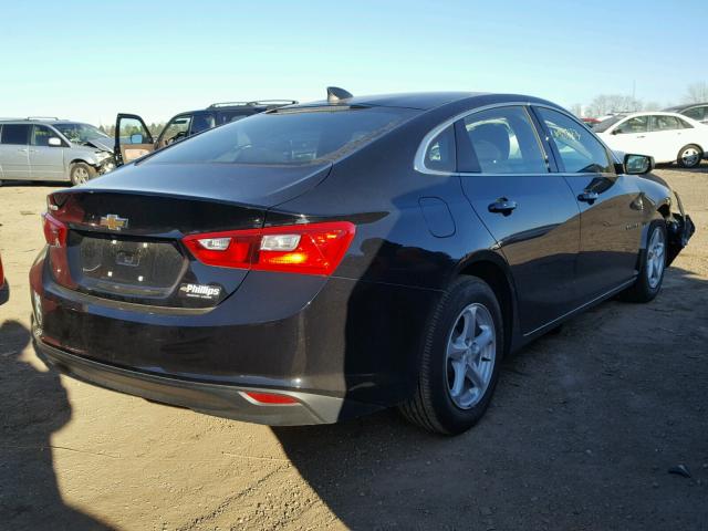 1G1ZB5ST9HF242051 - 2017 CHEVROLET MALIBU LS შავი ფოტო 4