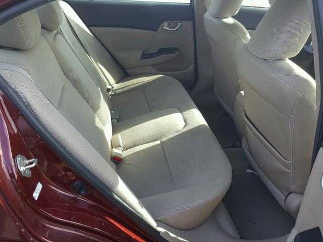 2HGFB2F85CH597788 - 2012 HONDA CIVIC EX 红色 照片 6
