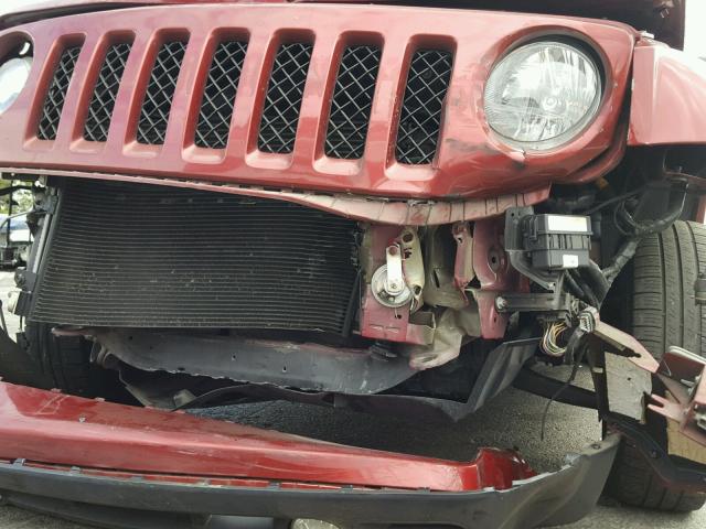 1C4NJPBB9ED856603 - 2014 JEEP PATRIOT SP RED photo 9