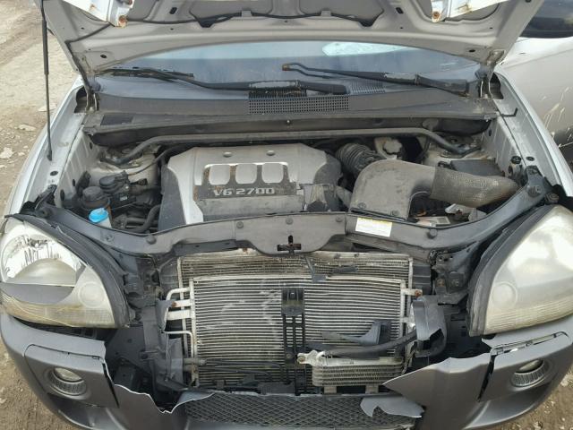 KM8JN72D45U108776 - 2005 HYUNDAI TUCSON GLS SILVER photo 7