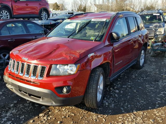 1C4NJDBB2GD535598 - 2016 JEEP COMPASS SP RED photo 2