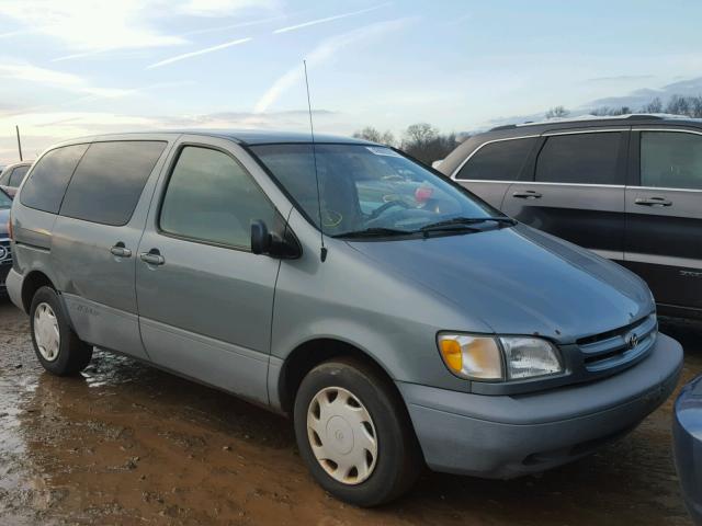 4T3ZF19C3XU142079 - 1999 TOYOTA SIENNA CE GREEN photo 1