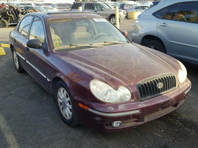 KMHWF35HX2A506520 - 2002 HYUNDAI SONATA GLS BURGUNDY photo 1