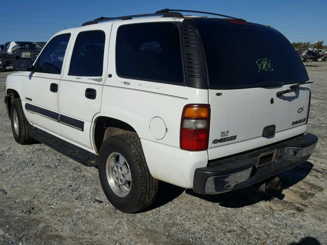 1GNEC13Z72J158420 - 2002 CHEVROLET TAHOE C150 WHITE photo 3