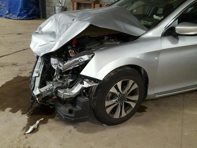 1HGCR2F38DA222612 - 2013 HONDA ACCORD LX SILVER photo 9