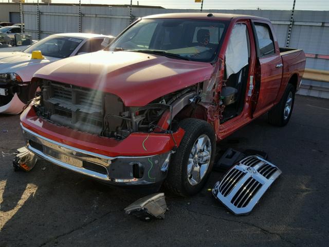 3C6RR7LT3HG564414 - 2017 RAM 1500 SLT RED photo 2