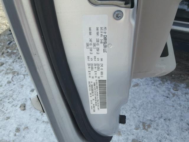 1D8HN44E59B507089 - 2009 DODGE GRAND CARA SILVER photo 10