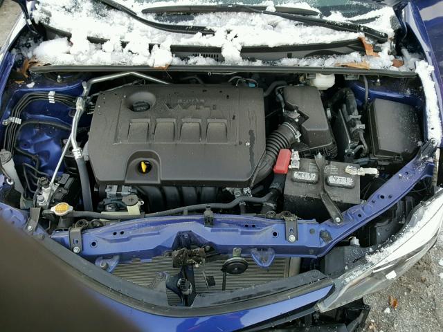 2T1BURHEXHC764411 - 2017 TOYOTA COROLLA L BLUE photo 7