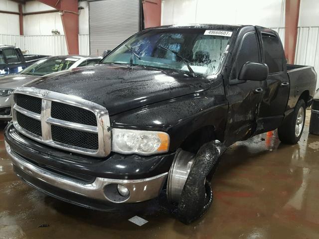 1D7HA18D95S255163 - 2005 DODGE RAM 1500 S BLACK photo 2