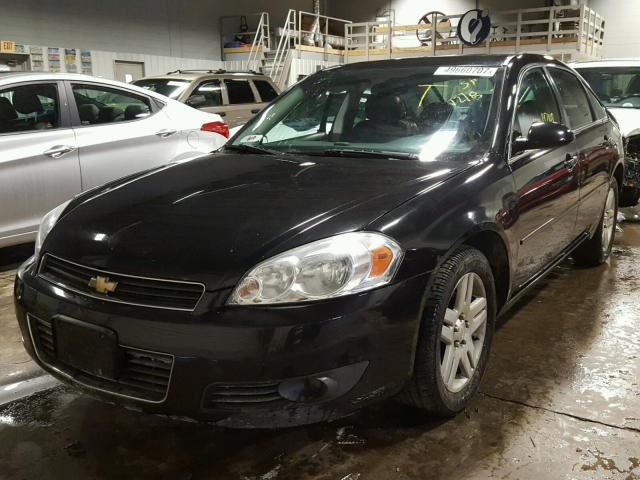 2G1WC58R179250518 - 2007 CHEVROLET IMPALA LT BLACK photo 2