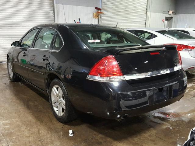 2G1WC58R179250518 - 2007 CHEVROLET IMPALA LT BLACK photo 3