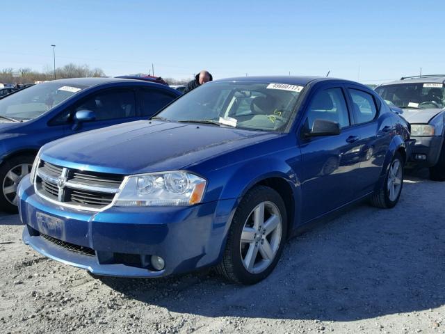 1B3LC56R48N301460 - 2008 DODGE AVENGER SX BLUE photo 2