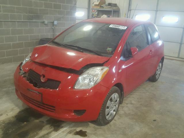 JTDJT923085184846 - 2008 TOYOTA YARIS RED photo 2