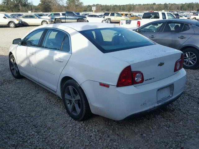 1G1ZC5EU9BF288987 - 2011 CHEVROLET MALIBU 1LT WHITE photo 3