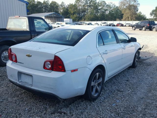 1G1ZC5EU9BF288987 - 2011 CHEVROLET MALIBU 1LT WHITE photo 4