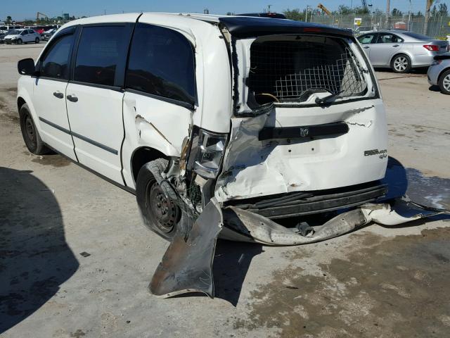 2D4CN1AE3AR339912 - 2010 DODGE GRAND CARA WHITE photo 3