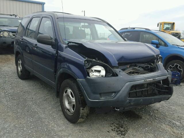 JHLRD78492C015046 - 2002 HONDA CR-V LX BLUE photo 1