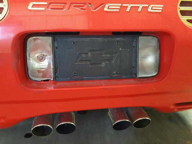 1G1YY22G0V5100586 - 1997 CHEVROLET CORVETTE RED photo 9