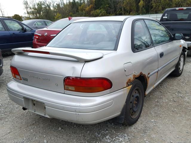 JF1GM4358XH401038 - 1999 SUBARU IMPREZA L GRAY photo 4