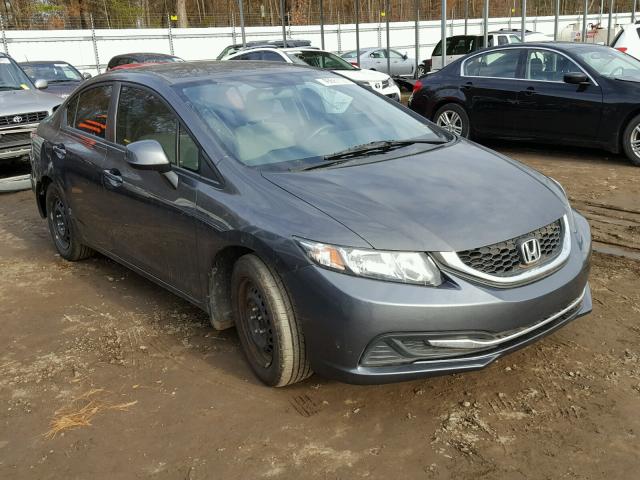 2HGFB2F52DH568269 - 2013 HONDA CIVIC LX GRAY photo 1