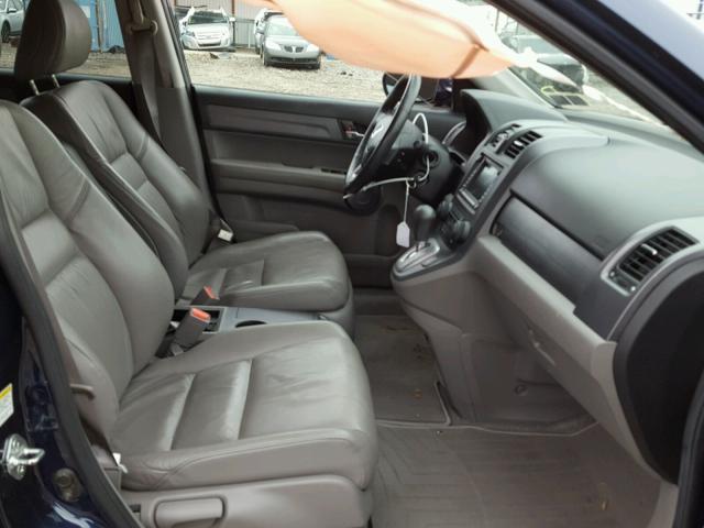 5J6RE48748L037560 - 2008 HONDA CR-V EXL BLUE photo 5