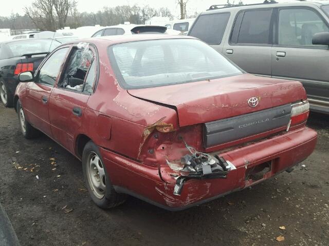 1NXBA02E6VZ649473 - 1997 TOYOTA COROLLA BA RED photo 3