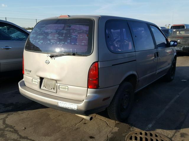 4N2DN11W2SD838762 - 1995 NISSAN QUEST XE BEIGE photo 4