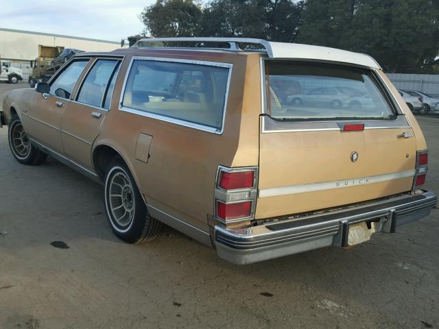 1G4BR35Y2GX415784 - 1986 BUICK LESABRE ES TAN photo 3