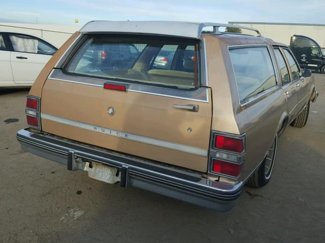 1G4BR35Y2GX415784 - 1986 BUICK LESABRE ES TAN photo 4