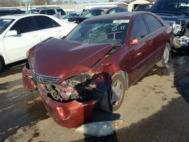 4T1BE32K55U086931 - 2005 TOYOTA CAMRY LE BURGUNDY photo 2