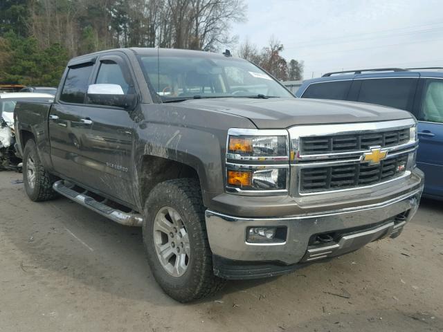 3GCUKRECXEG259357 - 2014 CHEVROLET SILVERADO BROWN photo 1