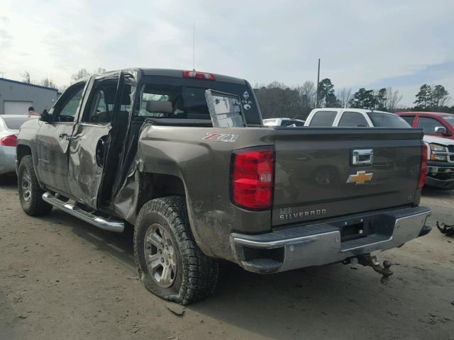 3GCUKRECXEG259357 - 2014 CHEVROLET SILVERADO BROWN photo 3