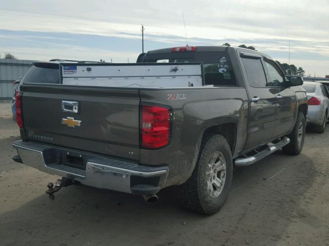 3GCUKRECXEG259357 - 2014 CHEVROLET SILVERADO BROWN photo 4