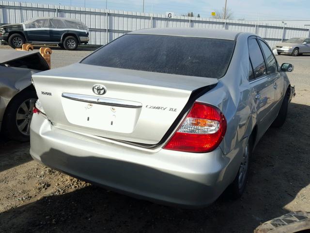 JTDBE32KX30234189 - 2003 TOYOTA CAMRY LE SILVER photo 4