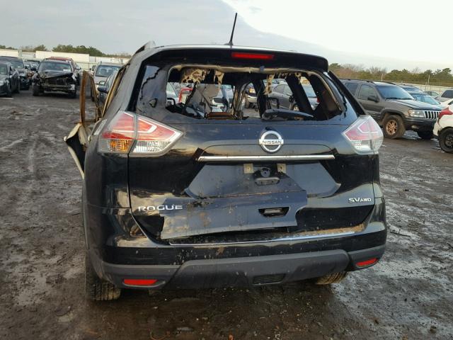 KNMAT2MVXFP540520 - 2015 NISSAN ROGUE S BLACK photo 10