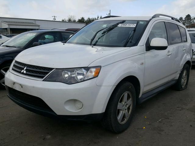 JA4LT21W59Z000369 - 2009 MITSUBISHI OUTLANDER WHITE photo 2