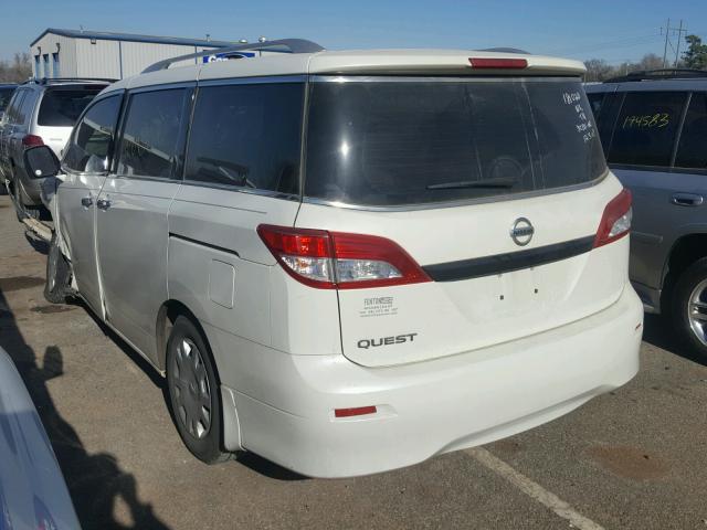 JN8AE2KP1D9068776 - 2013 NISSAN QUEST S CREAM photo 3