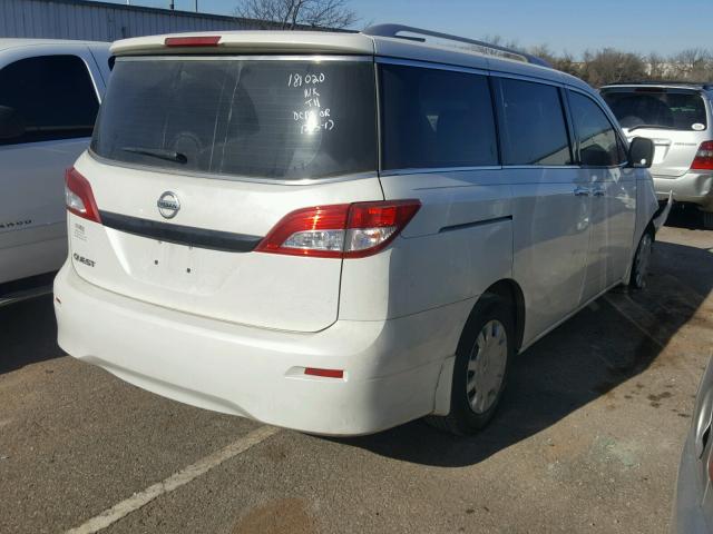 JN8AE2KP1D9068776 - 2013 NISSAN QUEST S CREAM photo 4