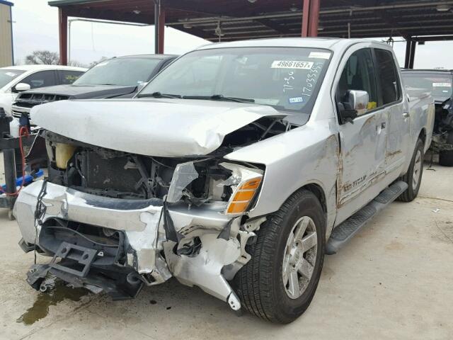 1N6BA07A56N568399 - 2006 NISSAN TITAN XE SILVER photo 2