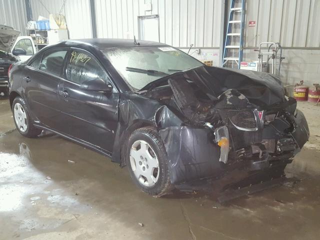 1G2ZF57B584245945 - 2008 PONTIAC G6 VALUE L BLACK photo 1